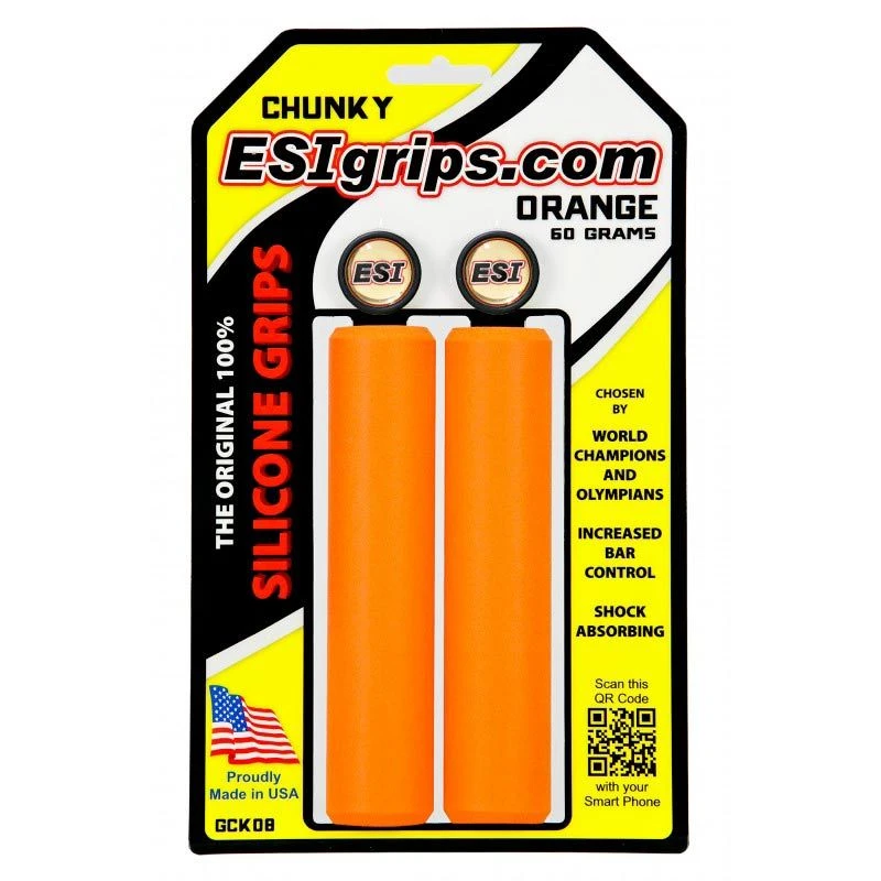 ESI Grips Manopole Chunky 60gr Arancione 3 ESI Grips Manopole Chunky 60gr Arancione