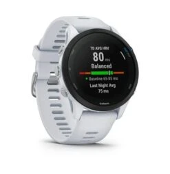 Garmin Forerunner 255 Music Nero Cinturino Bianco -Ricambi Bici Pro asdq2