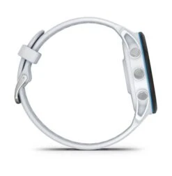 Garmin Forerunner 255 Music Nero Cinturino Bianco -Ricambi Bici Pro asdqw