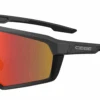 Cébé Occhiali Asphalt Nero Opaco Lenti Zone Grey Rosso