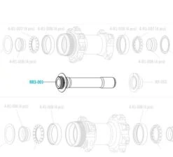 Fulcrum Perno Mozzo Rapid Red 3 Anteriore