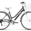 Siena 100 28'' Donna 6v. Nero/bianco Opaco -Ricambi Bici Pro bici lombardo siena 100 28 6v 1