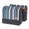 Coppia Borse A Bisaccia Brn Trendy Righe Blu/grigio -Ricambi Bici Pro borsa bisaccia