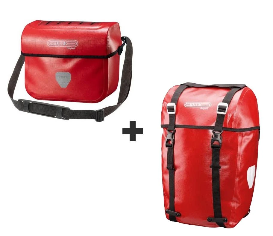 Kit Borse Ortlieb Anteriore/posteriore Original Rosso 3 Kit Borse Ortlieb Anteriore/posteriore Original Rosso