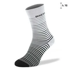 Calzini Biotex Millerighe Bianco/nero