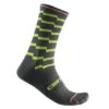 Calzini Castelli Unlimited 18 Grigio/lime 1 Calzini Castelli Unlimited 18 Grigio/lime -Ricambi Bici Pro calzini castelli unlimited 18 grigio lime
