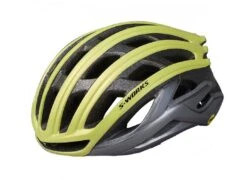 Specialized Casco S-works Prevail II Mips Angi Ready Giallo Fluo/grigio -Ricambi Bici Pro casco specialized sworks prevail ii angi mips giallofluo grigio 1
