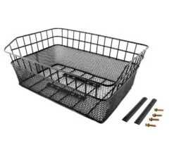 RMS Cestino Rettangolare Maxi Doppia Maglia Nero