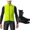 Completo Antipioggia Castelli Gilet + Copriscarpe Perfetto