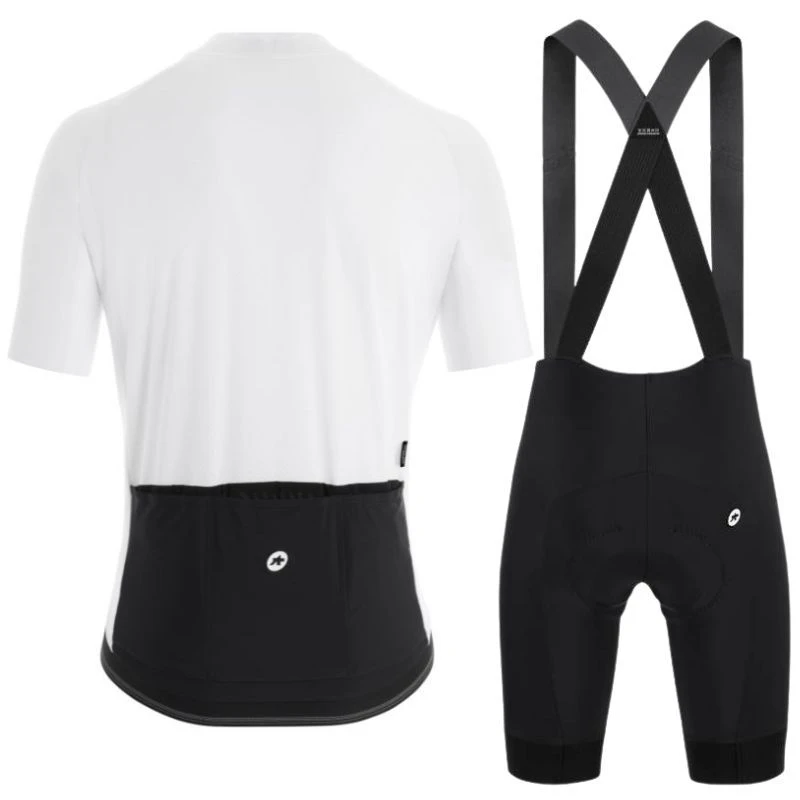 Completo Assos Maglia Mille GT C2 Evo + Salopette Mille GT Bianco/nero 4 Completo Assos Maglia Mille GT C2 Evo + Salopette Mille GT Bianco/nero - immagine 2