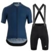 Completo Assos Maglia Mille GT C2 Evo + Salopette Mille GT Stone Blu/nero