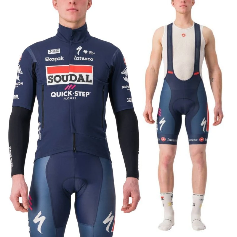 Completo Castelli Gabba + Salopette Soudal Team Quick-Step Blu/bianco 3 Completo Castelli Gabba + Salopette Soudal Team Quick-Step Blu/bianco