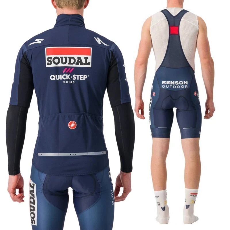 Completo Castelli Gabba + Salopette Soudal Team Quick-Step Blu/bianco 4 Completo Castelli Gabba + Salopette Soudal Team Quick-Step Blu/bianco - immagine 2