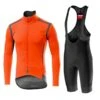 Completo Castelli Giacca Perfetto RoS Arancione + Salopette Tutto Nano -Ricambi Bici Pro completo castelli giacca perfetto ros arancione salopette tutto nano