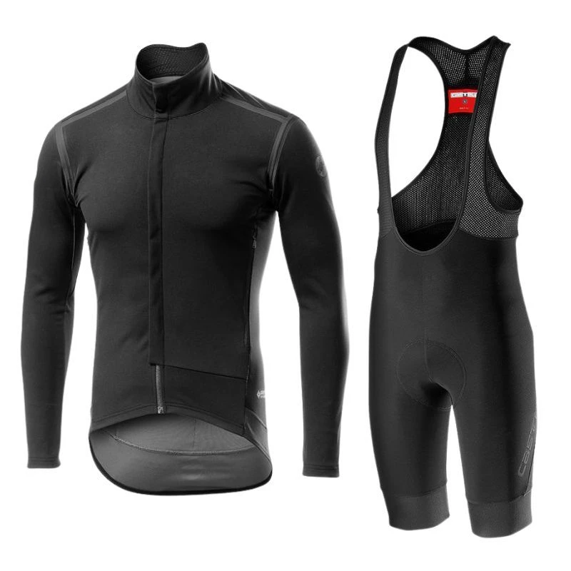 Completo Castelli Giacca Perfetto Ros Blackout Collection + Salopette Tutto Nano 3 Completo Castelli Giacca Perfetto Ros Blackout Collection + Salopette Tutto Nano
