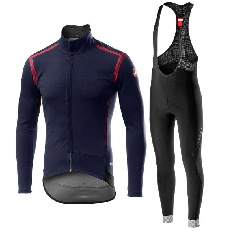 Completo Castelli Giacca Perfetto RoS Saville Blu + Salopette Lunga Tutto Nano 3 Completo Castelli Giacca Perfetto RoS Saville Blu + Salopette Lunga Tutto Nano