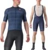 Completo Castelli Maglia Livelli + Salopette Entrata 2 Belgian Blu