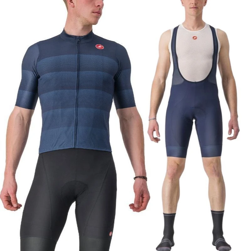 Completo Castelli Maglia Livelli + Salopette Entrata 2 Belgian Blu 3 Completo Castelli Maglia Livelli + Salopette Entrata 2 Belgian Blu