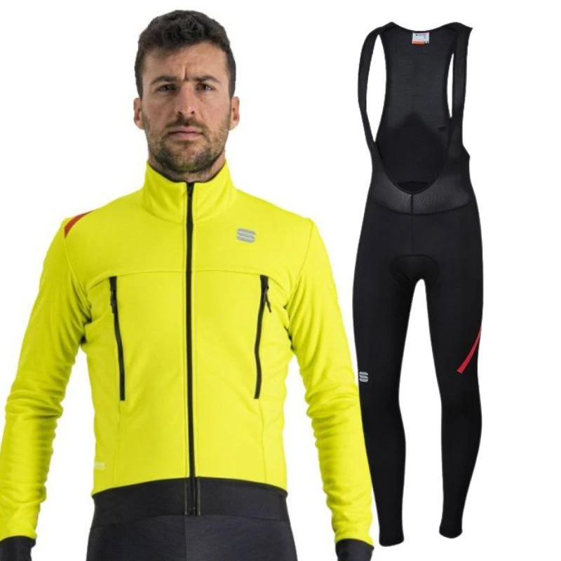 Completo Sportful Giacca Fiandre Warm + Salopette Fiandre No Rain 3 Completo Sportful Giacca Fiandre Warm + Salopette Fiandre No Rain