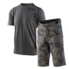 Completo Troy Lee Designs Maglia Skyline+Pantaloni Flowline Con Fondello Camo 2 Completo Troy Lee Designs Maglia Skyline+Pantaloni Flowline Con Fondello Camo -Ricambi Bici Pro completo troy lee designs maglia skyline pantaloni flowline camo