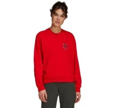 Felpa Five Ten Cropped Sweat Donna Rosso