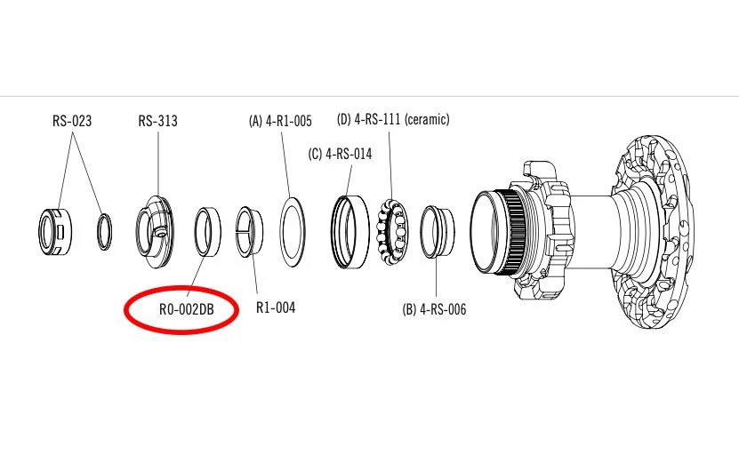 Fulcrum Distanziale Mozzo Posteriore Disc 3 Fulcrum Distanziale Mozzo Posteriore Disc