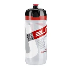 Elite Borraccia Corsa Clear Logo Rosso Bio 550ml