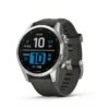 Garmin Fenix 7S Silver Cinturino Nero -Ricambi Bici Pro fenix7silver