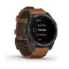 Garmin Epix 2 Sapphire Nero Titanium Cinturino In Pelle