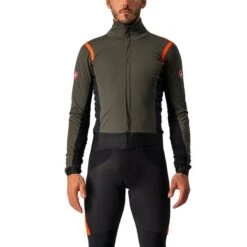 Giacca Castelli Alpha Ros 2 Rosso Corsa Verde Scuro