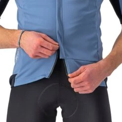 Giacca Castelli Gabba RoS 2 Rosso Corsa Azzurro -Ricambi Bici Pro giacca castelli gabba ros 2 rosso corsa azzurro 4