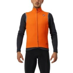 Castelli Gilet Perfetto RoS Rosso Corsa Arancione