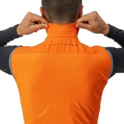 Castelli Gilet Perfetto RoS Rosso Corsa Arancione -Ricambi Bici Pro gilet perfetto ros rosso corsa arancione 3