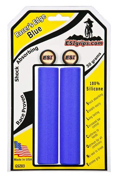 ESI Grips Manopole Racer's Edge 50gr Blu 3 ESI Grips Manopole Racer's Edge 50gr Blu