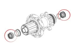 Fulcrum Kit Adattatore Mozzo Posteriore Hh12/142 Db -Ricambi Bici Pro kit adattatore mozzo fulcrum