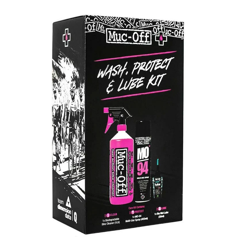 Muc-Off Kit Pulizia Wash, Protect & Wet Lube 3 Muc-Off Kit Pulizia Wash, Protect & Wet Lube