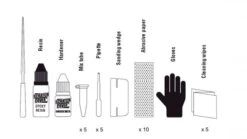 Scratch Cover Kit Riparazione Steli Nero