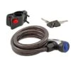 Lucchetto A Spirale Con Antipolvere 12x1500mm Nero -Ricambi Bici Pro lucchetto anti