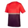 Maglia Endura SingleTrack Core T II Rosso/viola -Ricambi Bici Pro maglia endura singletrack core t ii rosso viola 1