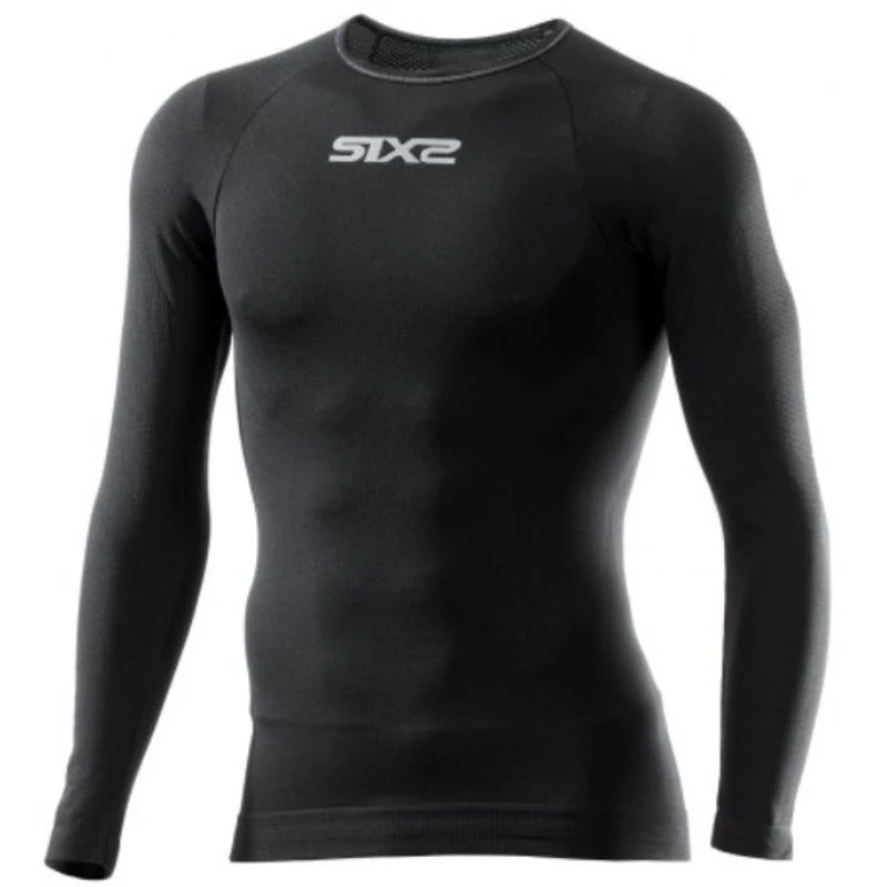 Maglia Intima A Giro Collo Sixs Nero 3 Maglia Intima A Giro Collo Sixs Nero