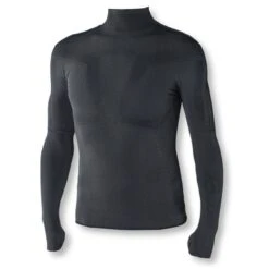 Maglia Intima Manica Lunga Biotex Lupetto Ingamba Nero