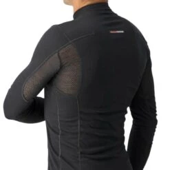 Maglia Intima Manica Lunga Castelli Flanders Warm Nero -Ricambi Bici Pro maglia intima manica lunga castelli flanders warm nero 3