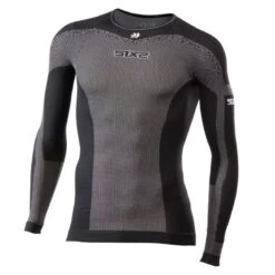 Maglia Intima Manica Lunga Giro Collo Sixs Carbon Nero