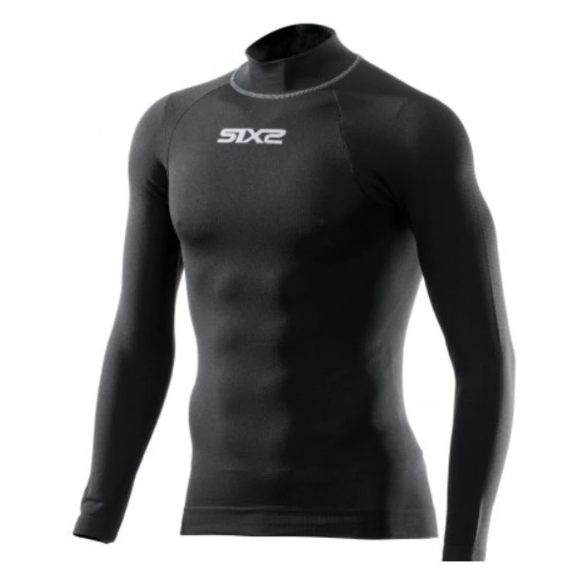 Maglia Intima Manica Lunga Sixs Lupetto Nero 3 Maglia Intima Manica Lunga Sixs Lupetto Nero
