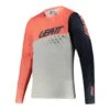 Maglia Maniche Lunghe Leatt Gravity 4.0 Bambino Grigio/corallo -Ricambi Bici Pro maglia maniche lunghe leatt gravity 4 0 bambino grigio corallo 1