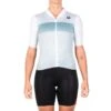 Maglia Pissei Tempo Donna Bianco/verde 1 Maglia Pissei Tempo Donna Bianco/verde -Ricambi Bici Pro maglia pissei tempo donna bianco verde 1