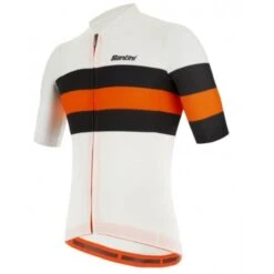 Maglia Santini Eco Sleek Bengal Bianco 7 Maglia Santini Eco Sleek Bengal Bianco -Ricambi Bici Pro maglia santini eco sleek bengal bianco 3