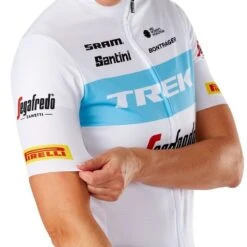 Maglia Santini Trek-Segafredo Team Replica Race Donna Bianco/azzurro -Ricambi Bici Pro maglia santini trek segafredo team replica race donna bianco azzurro 4