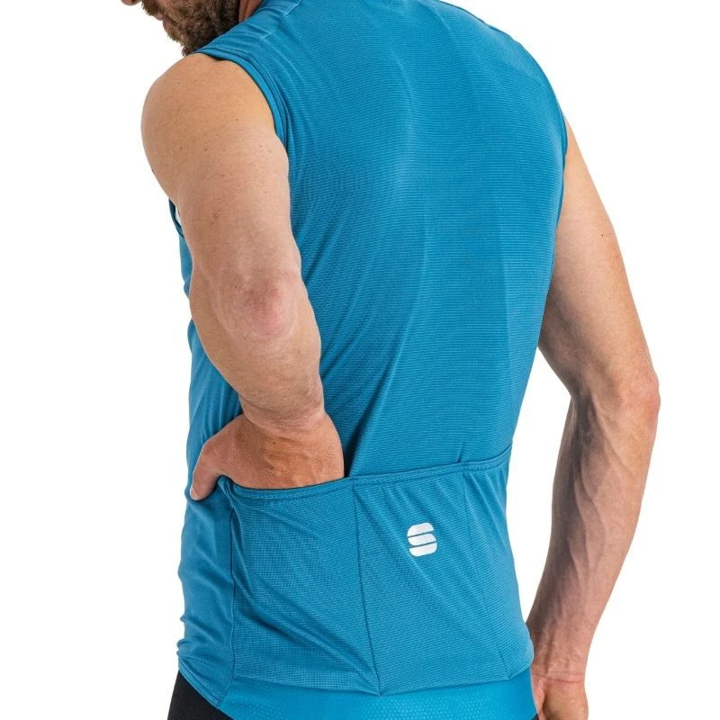 Maglia Smanicata Sportful Matchy Azzurro 4 Maglia Smanicata Sportful Matchy Azzurro - immagine 2