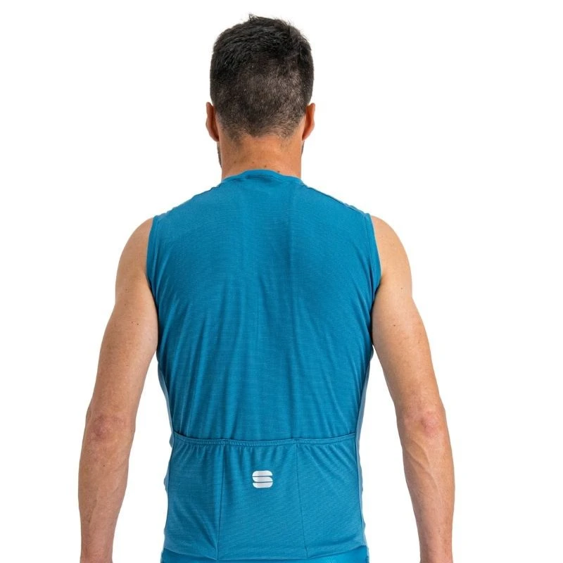 Maglia Smanicata Sportful Matchy Azzurro 5 Maglia Smanicata Sportful Matchy Azzurro - immagine 3